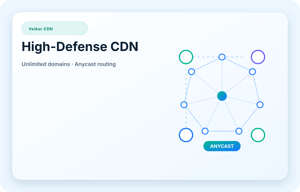 Veikor CDN service visual