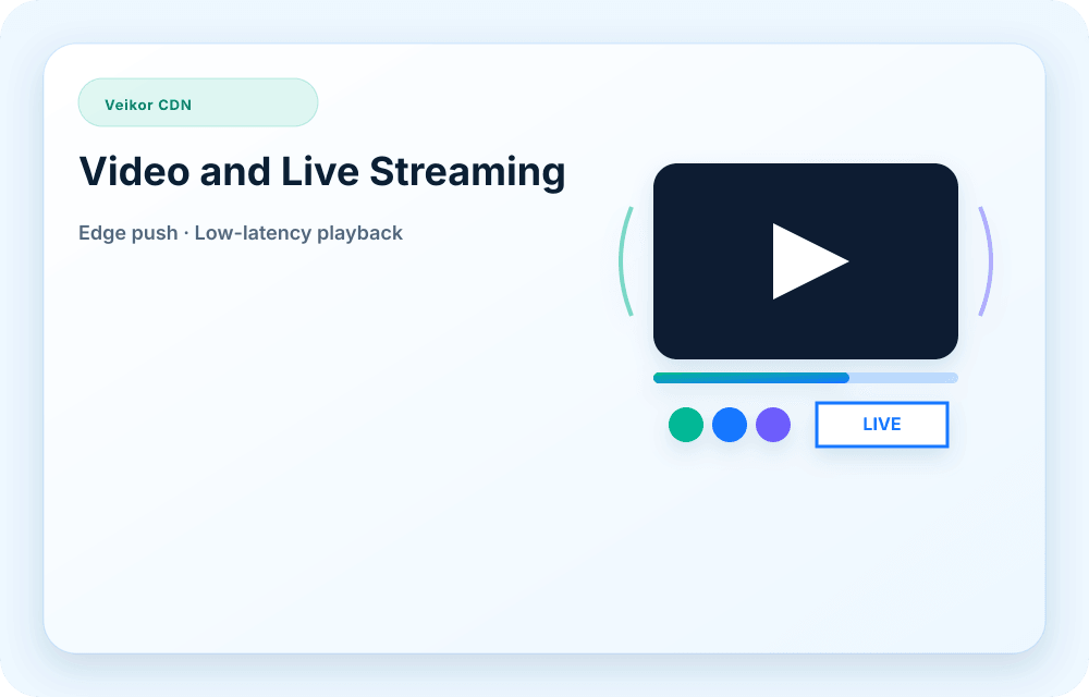 Veikor CDN service visual