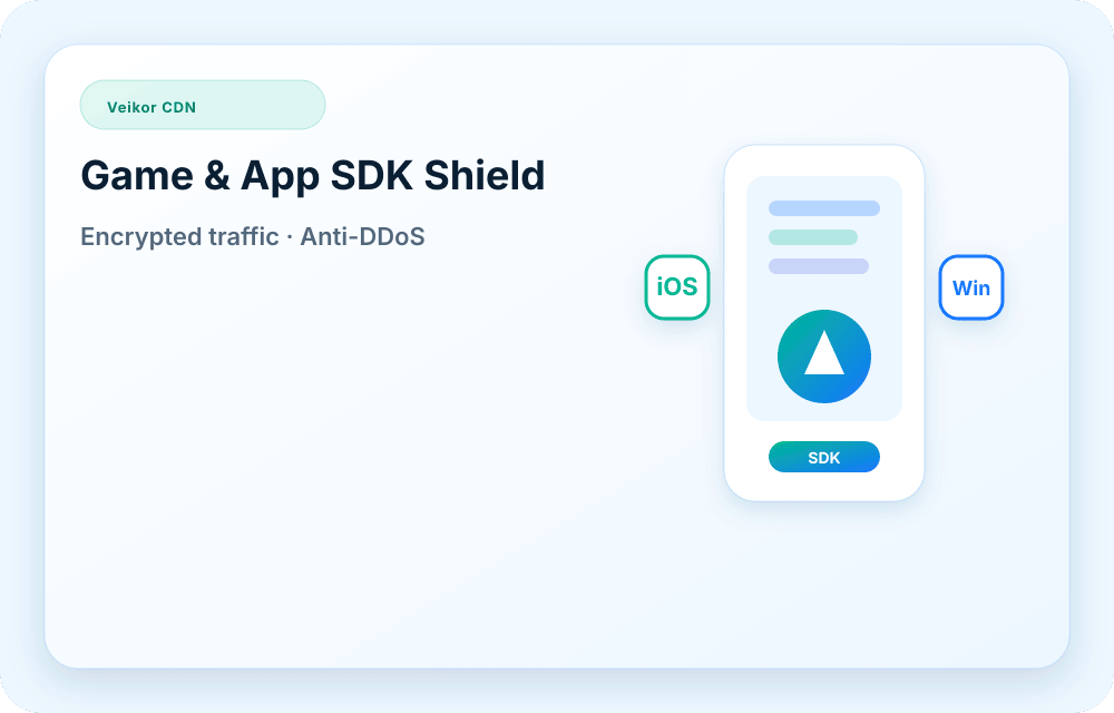Veikor CDN service visual