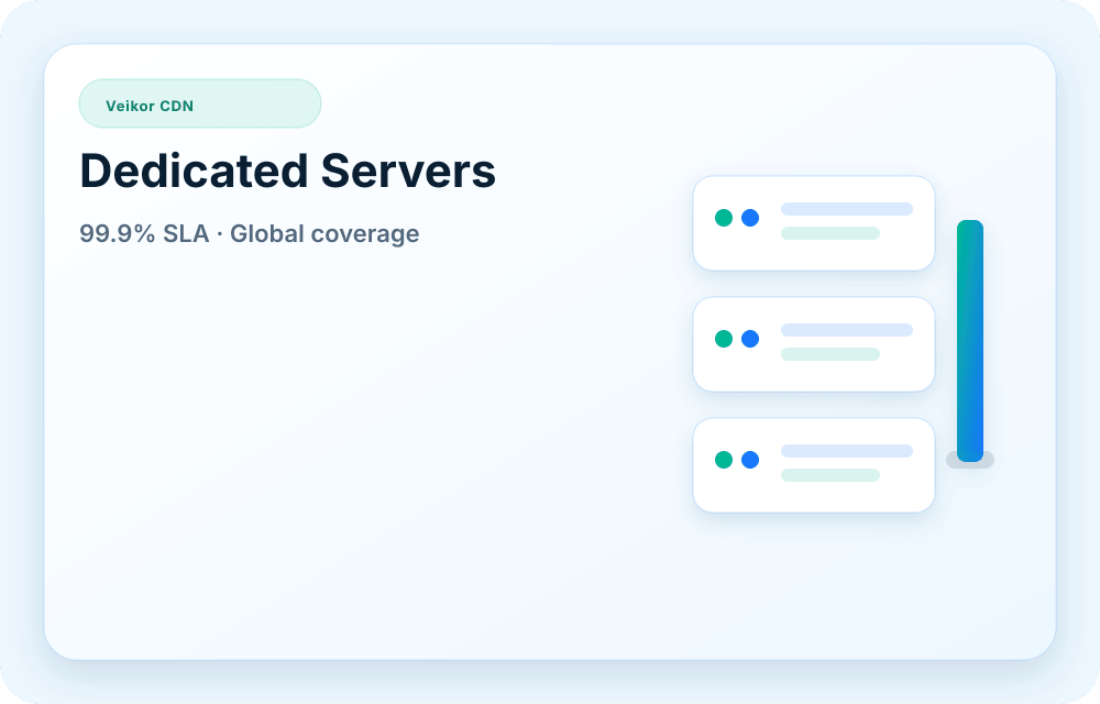 Veikor CDN service visual