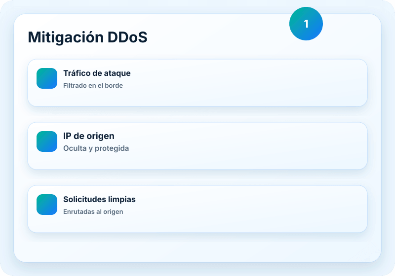 Visual del servicio Veikor CDN