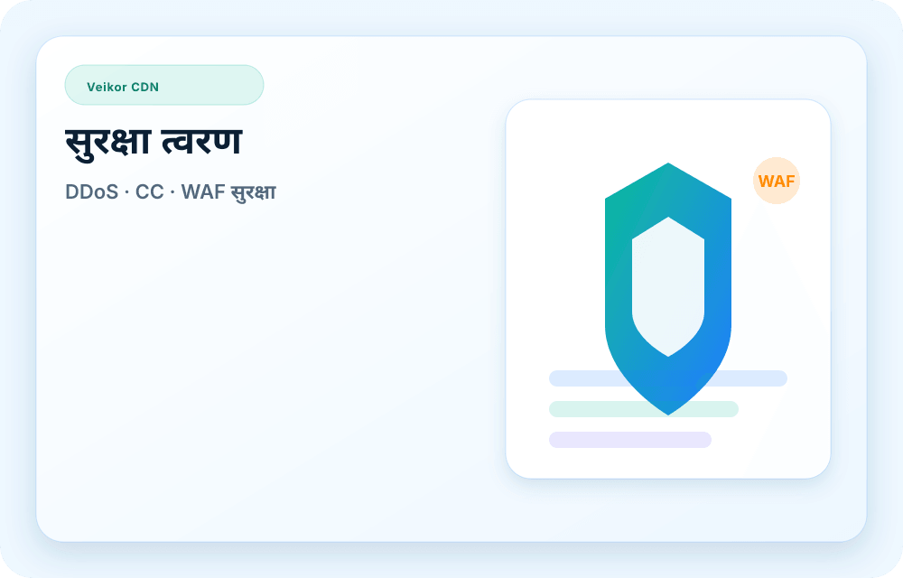 Veikor CDN सेवा विज़ुअल