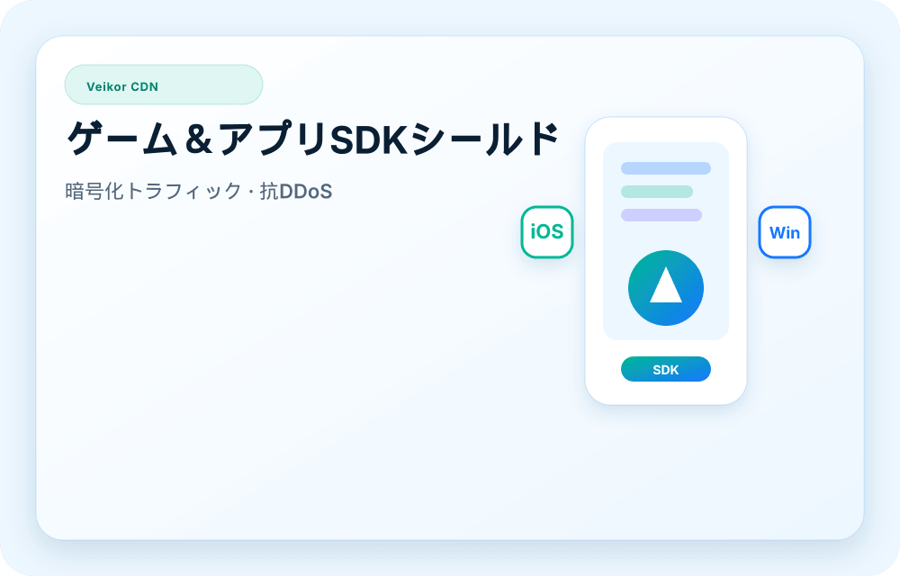 Veikor CDN サービスビジュアル