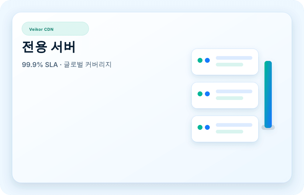 Veikor CDN 서비스 이미지