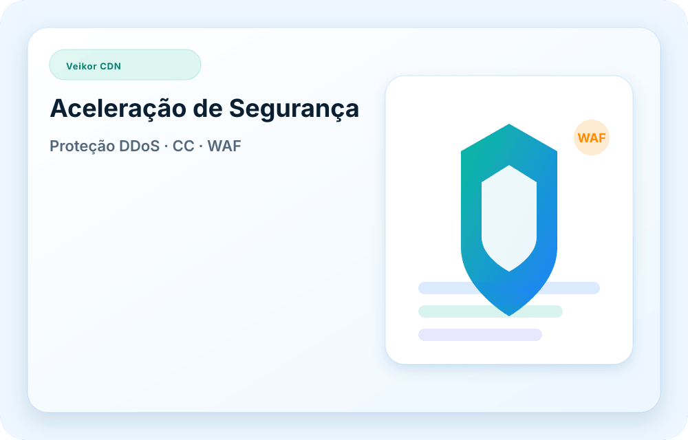 Visual do serviço Veikor CDN