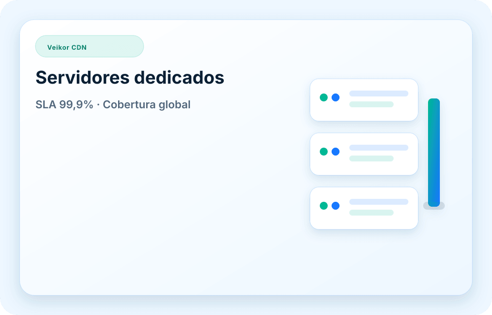 Visual do serviço Veikor CDN